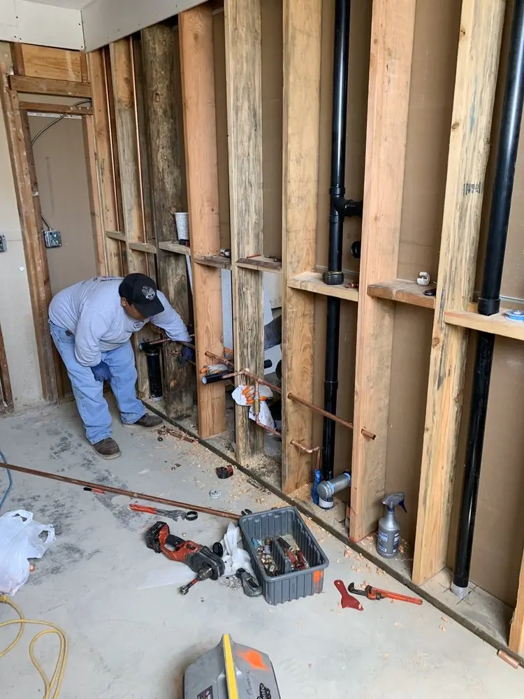 Commercial rough-in plumbing for Water Heater Replacement in East Moriches